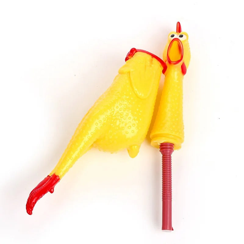 Squeaky Kippen Hondenspeelgoed
