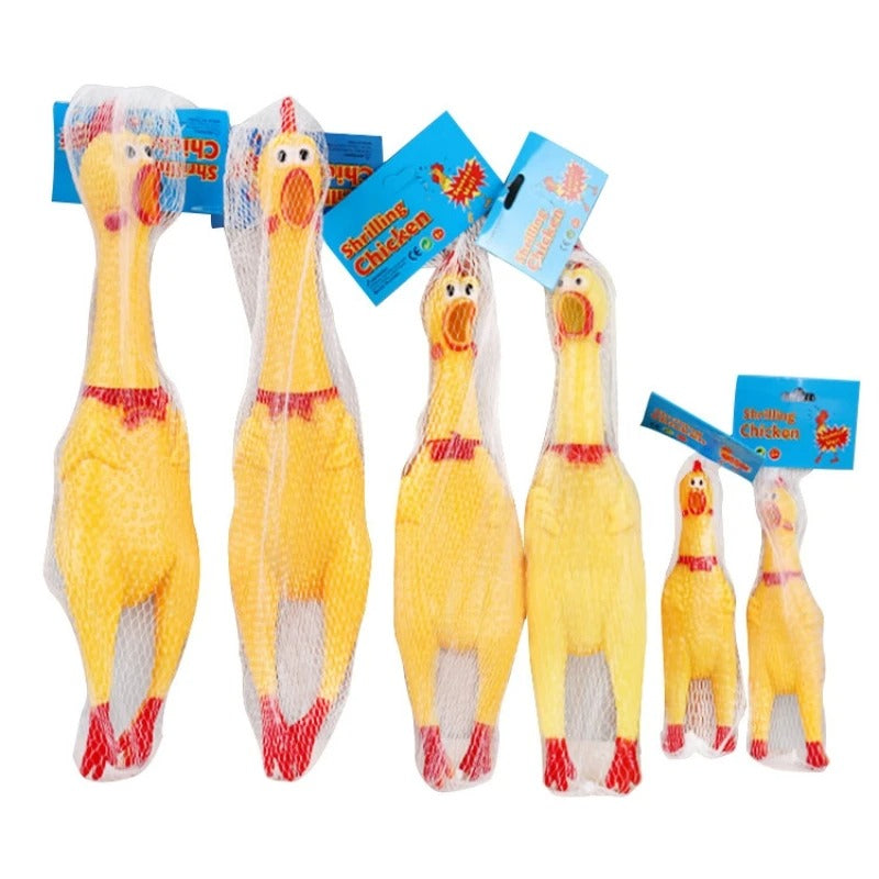 Squeaky Kippen Hondenspeelgoed