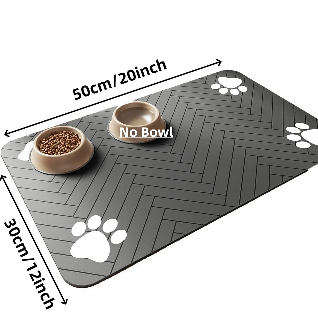 Absorberende Huisdieren Placemat voor Voer- en Waterbak