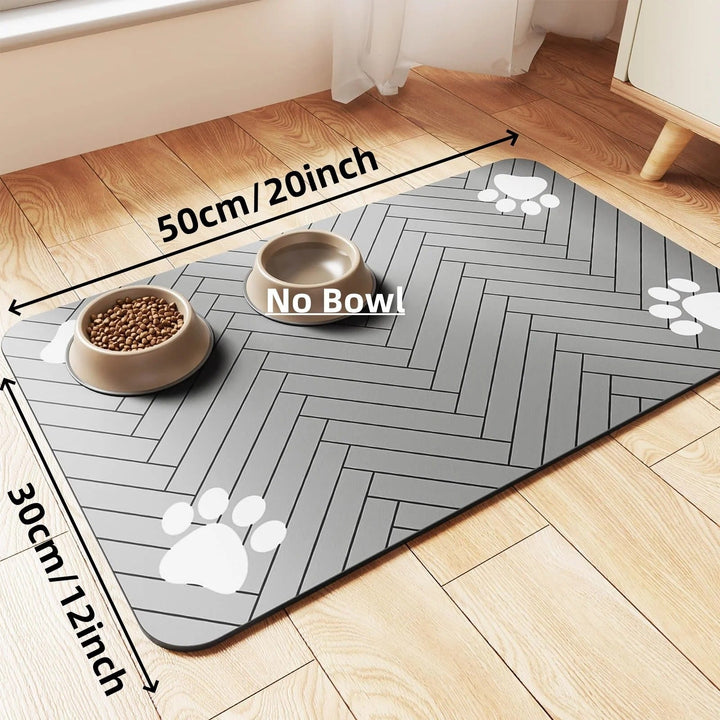 Absorberende Huisdieren Placemat voor Voer- en Waterbak
