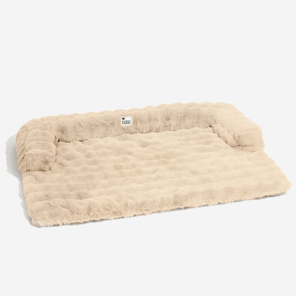 Fluffy Calming Hondenbed & Bankbeschermer