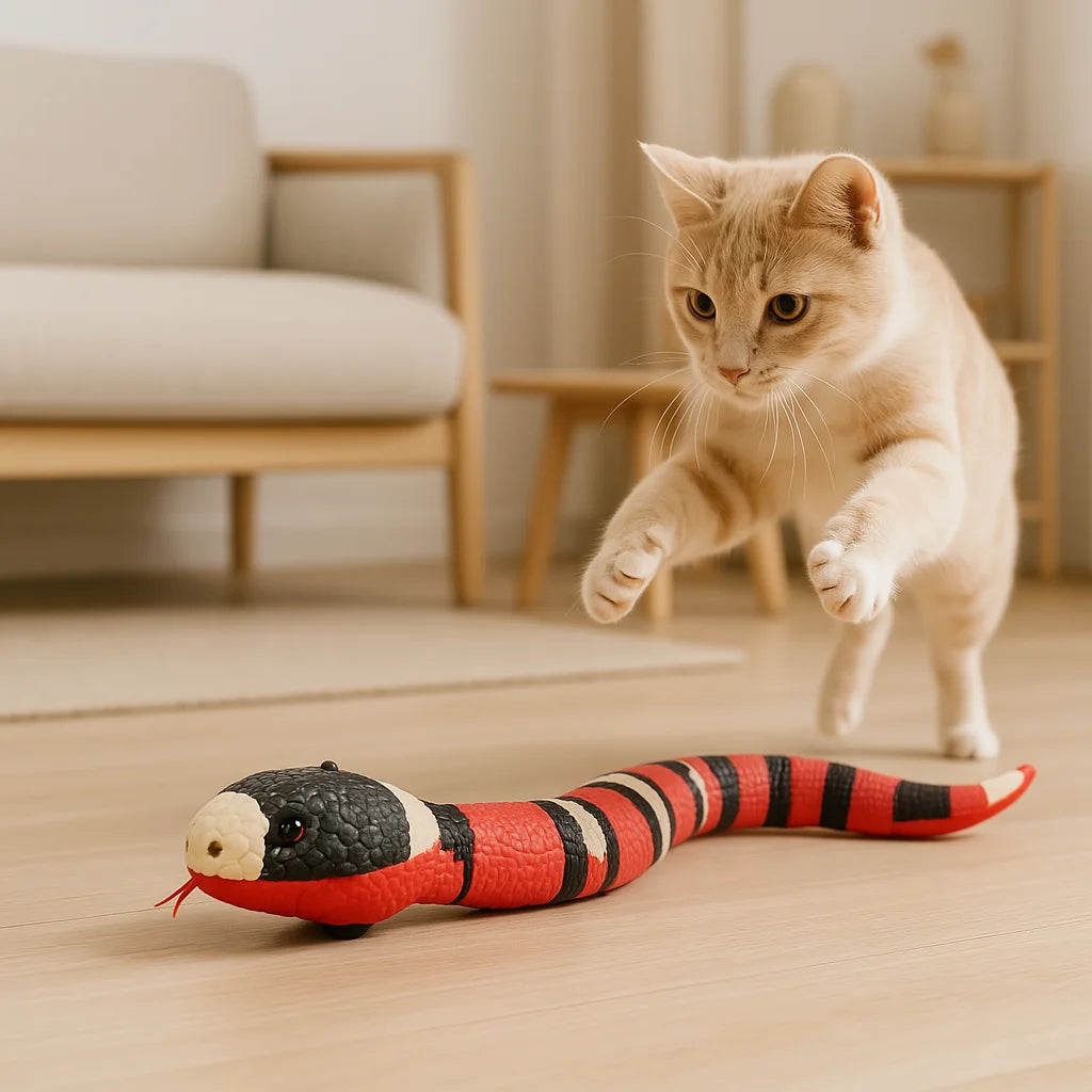 Sensing Snake ™ - Interactief kattenspeeltje