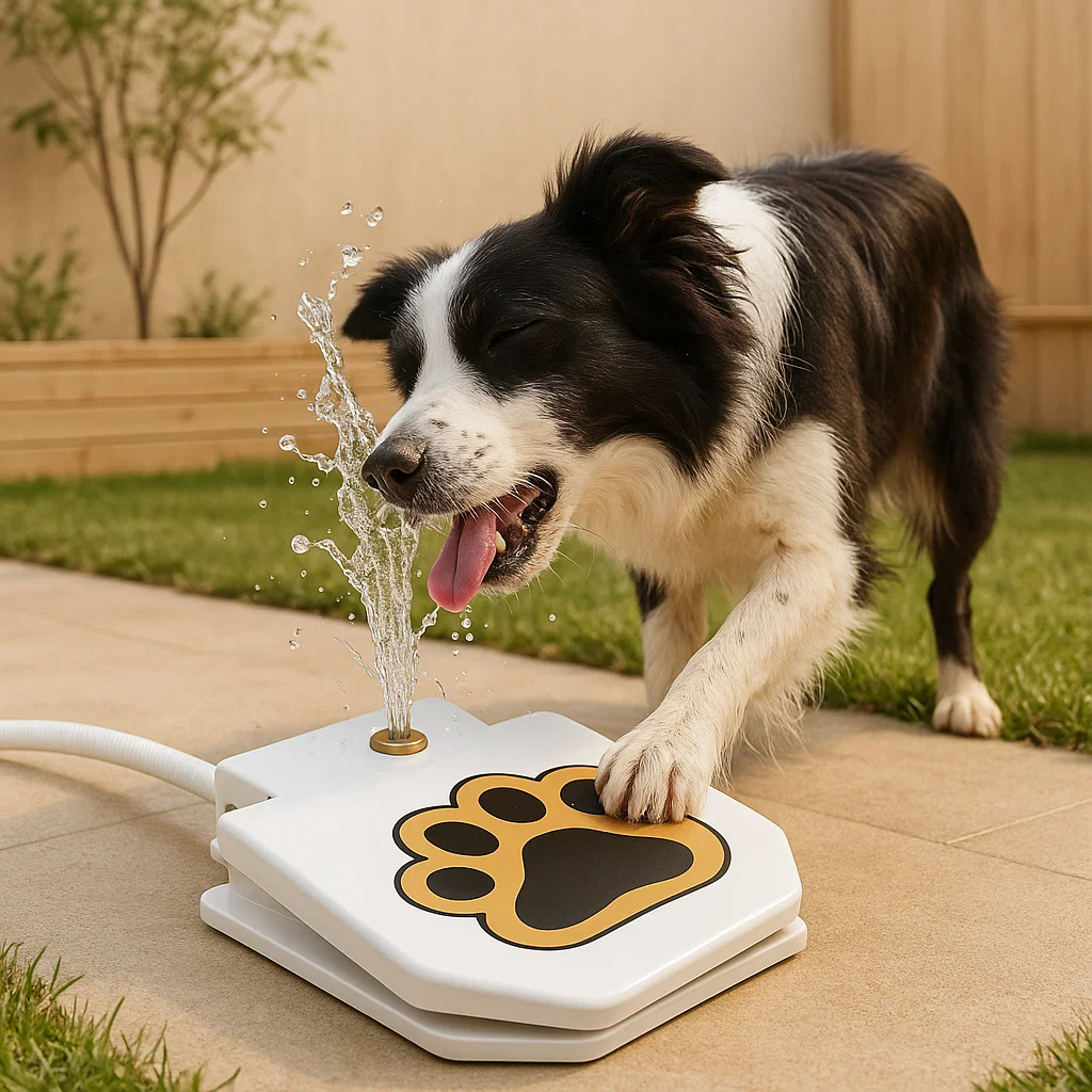 Honden Waterfontein Interactieve Pedaal Fontein Voor Buiten & Verkoeling