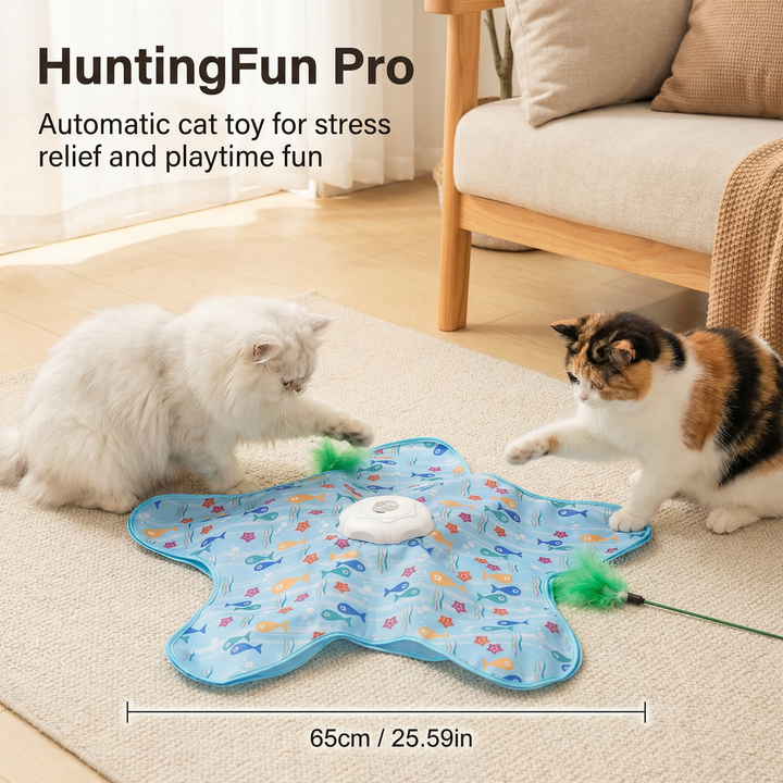 HuntingFun Pro – Automatisch kattenspeelgoed voor stressverlichting en speelplezier